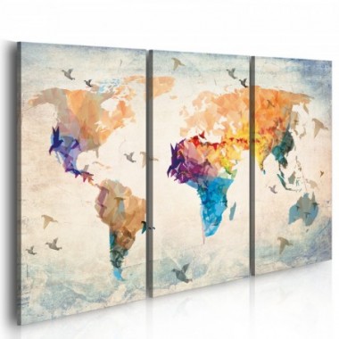Quadro - Free as a bird - triptych - 90x60