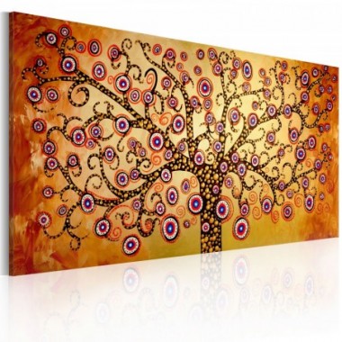 Quadro dipinto - Albero viola - 120x60