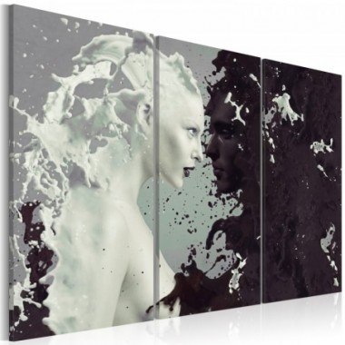 Quadro - Black or white? - triptych - 90x60