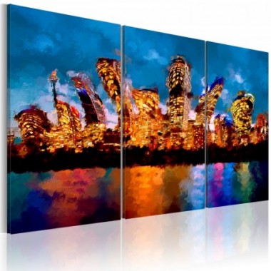 Quadro - Mad city - triptych - 120x80