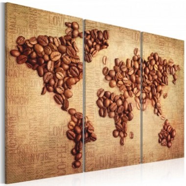 Quadro - Il mondo del caffè - trittico - 120x80