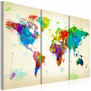 Quadro - All colors of the World - triptych - 60x40