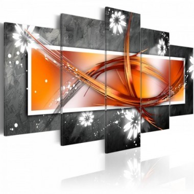 Quadro - Fiori e astratto - 200x100