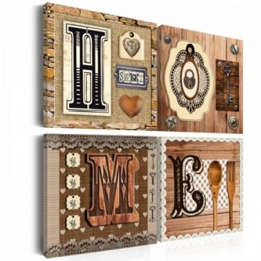 Quadro - Nessun posto è come casa - 40x40