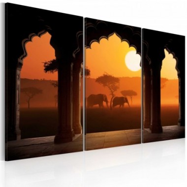 Quadro - Africa tranquilla - trittico - 90x60