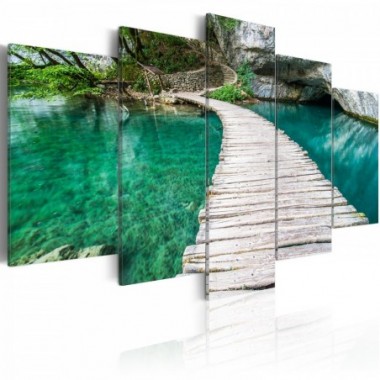 Quadro - Lago color turchese - 200x100