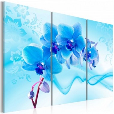 Quadro - Orchidea eterica - blu - 60x40