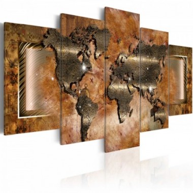 Quadro - Mappa di acciaio - 100x50