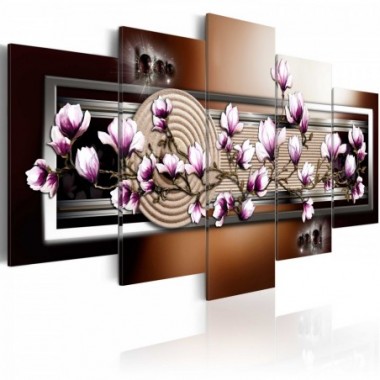 Quadro - Giardino Zen e magnolia - 100x50