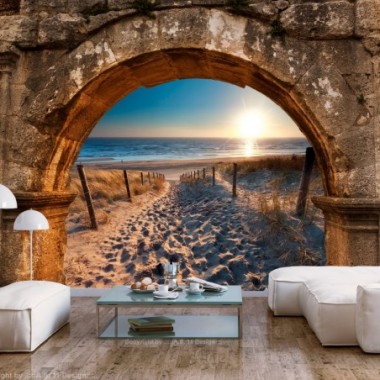 Fotomurale - Arch and Beach - 350x245