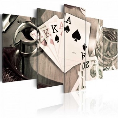 Quadro - Notte di poker - 100x50