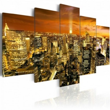 Quadro - New York: ambra - 200x100
