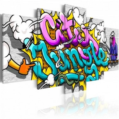 Quadro - Graffiti:giungla urbana - 100x50