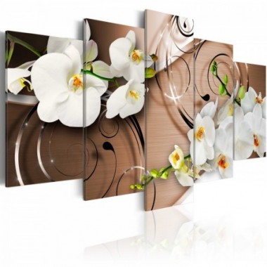 Quadro - Orchidee in avorio - 200x100