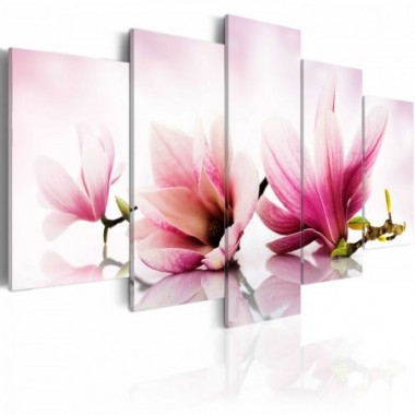 Quadro - Magnolie: fiori rosa - 100x50