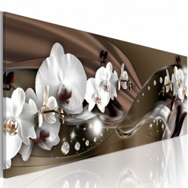 Quadro - Cioccolata danza di orchidea - 120x40
