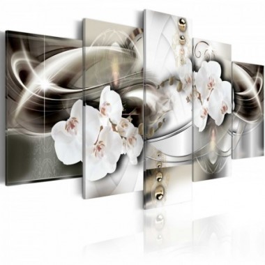 Quadro - Orchidee tra onde d'oro - 200x100