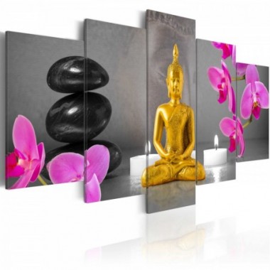 Quadro - Zen: Buddha d'oro - 100x50