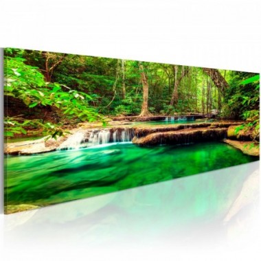 Quadro - Cascata smeraldo - 120x40