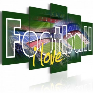 Quadro - I Love Football - 200x100