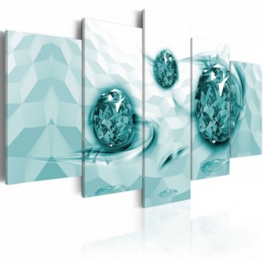 Quadro - Embedded In Turquoise - 100x50