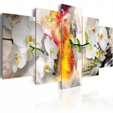 Quadro - Orchidea e colori - 200x100