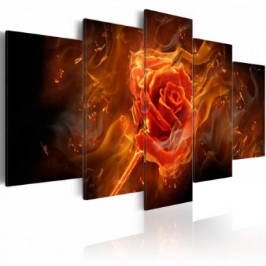Quadro - Flaming Rose - 100x50