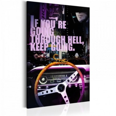 Quadro - La strada di notte - 80x120