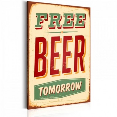 Quadro - Free Beer Tomorrow - 60x90