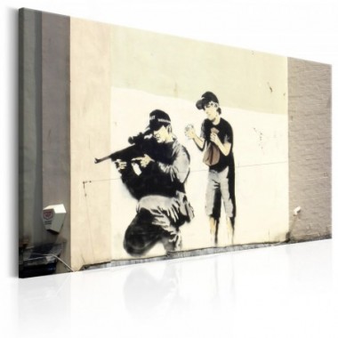 Quadro - Sniper and Child by Banksy - 90x60