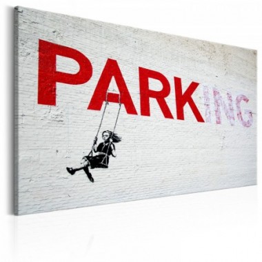 Quadro - Parking Girl Swing by Banksy - 60x40