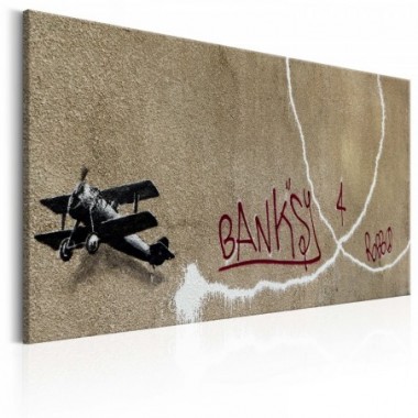 Quadro - Love Plane by Banksy - 90x60