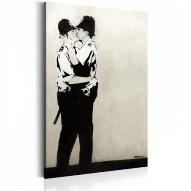 Quadro - Kissing Coppers by Banksy - 40x60