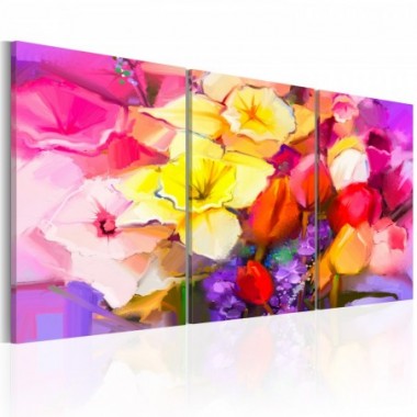 Quadro - Rainbow Bouquet - 120x60