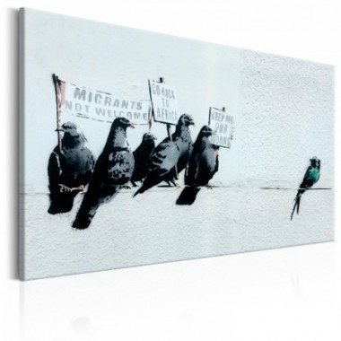 Quadro - Protesting Birds by Banksy - 60x40