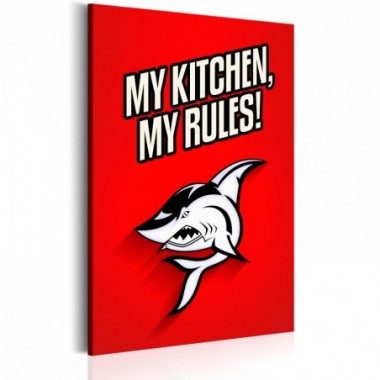 Quadro - My kitchen, my rules! - 80x120