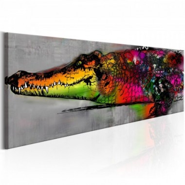Quadro - Colourful Alligator - 120x40
