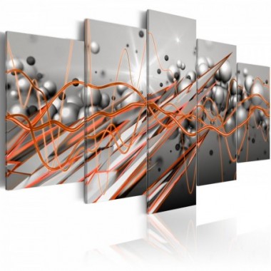 Quadro - Orange Stream - 100x50