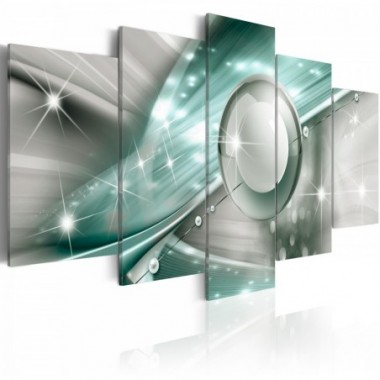 Quadro - Light-Blue Flame - 100x50