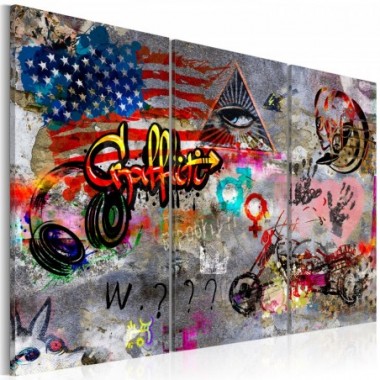 Quadro - American Graffiti - 120x80