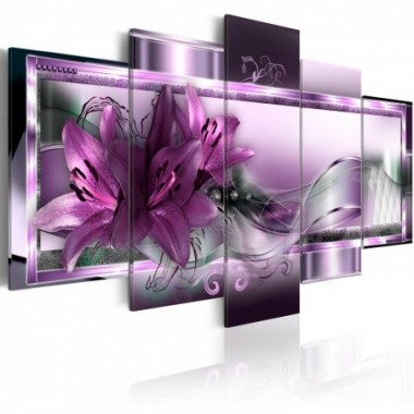 Quadro - Purple Lilies - 200x100