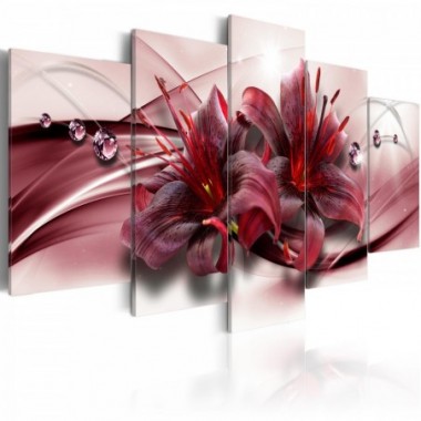 Quadro - Pink Lily  - 100x50