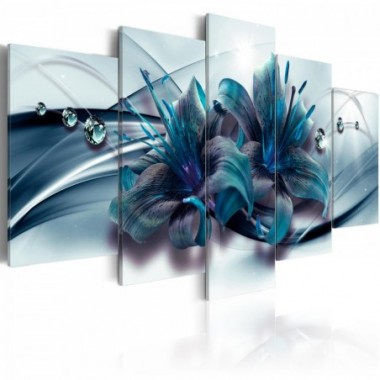 Quadro - Blue Lily - 100x50