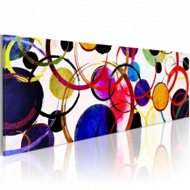 Quadro - Rainbow Circles - 150x50
