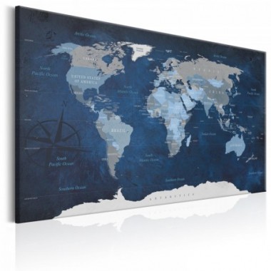 Quadro - Dark Blue World - 120x80