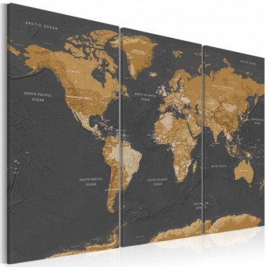 Quadro - World Map: Modern Aesthetics - 90x60