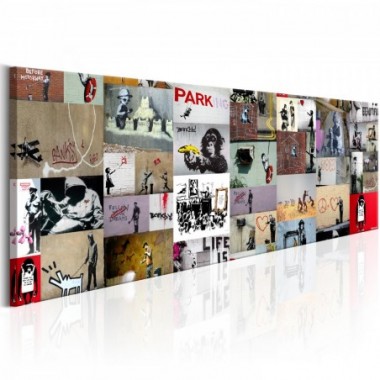 Quadro - Art of Collage: Banksy II - 135x45