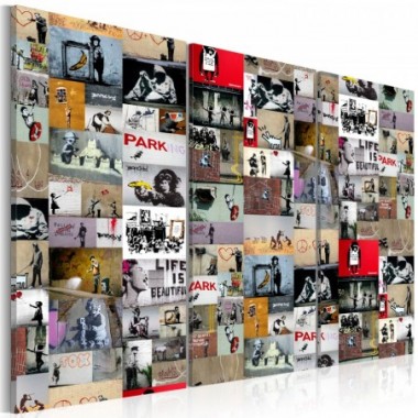 Quadro - Art of Collage: Banksy III - 120x80