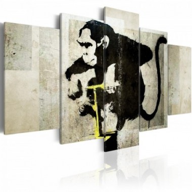 Quadro - Monkey TNT Detonator (Banksy)  - 100x50