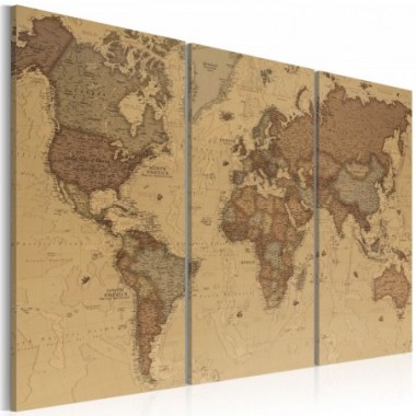 Quadro - Stylish World Map - 90x60